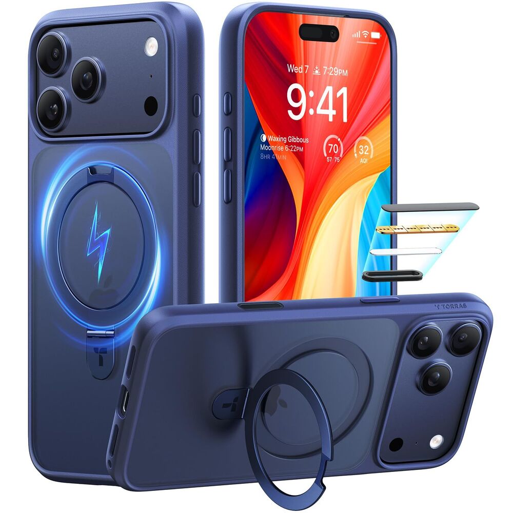TORRAS IPhone 17 Pro 6.3"  Case Magnetic, With Kickstand, , 20I-171PH012
